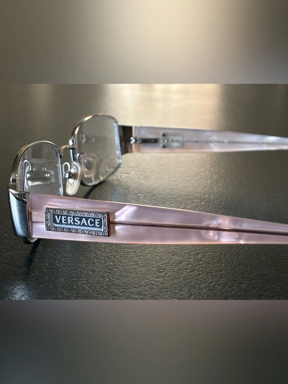 Vintage Versace MOD. 1148 1130 Pink & Silver Eyeglasses – New Old Stock